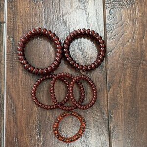 Teleties Amber Brown Hair Tie Lot